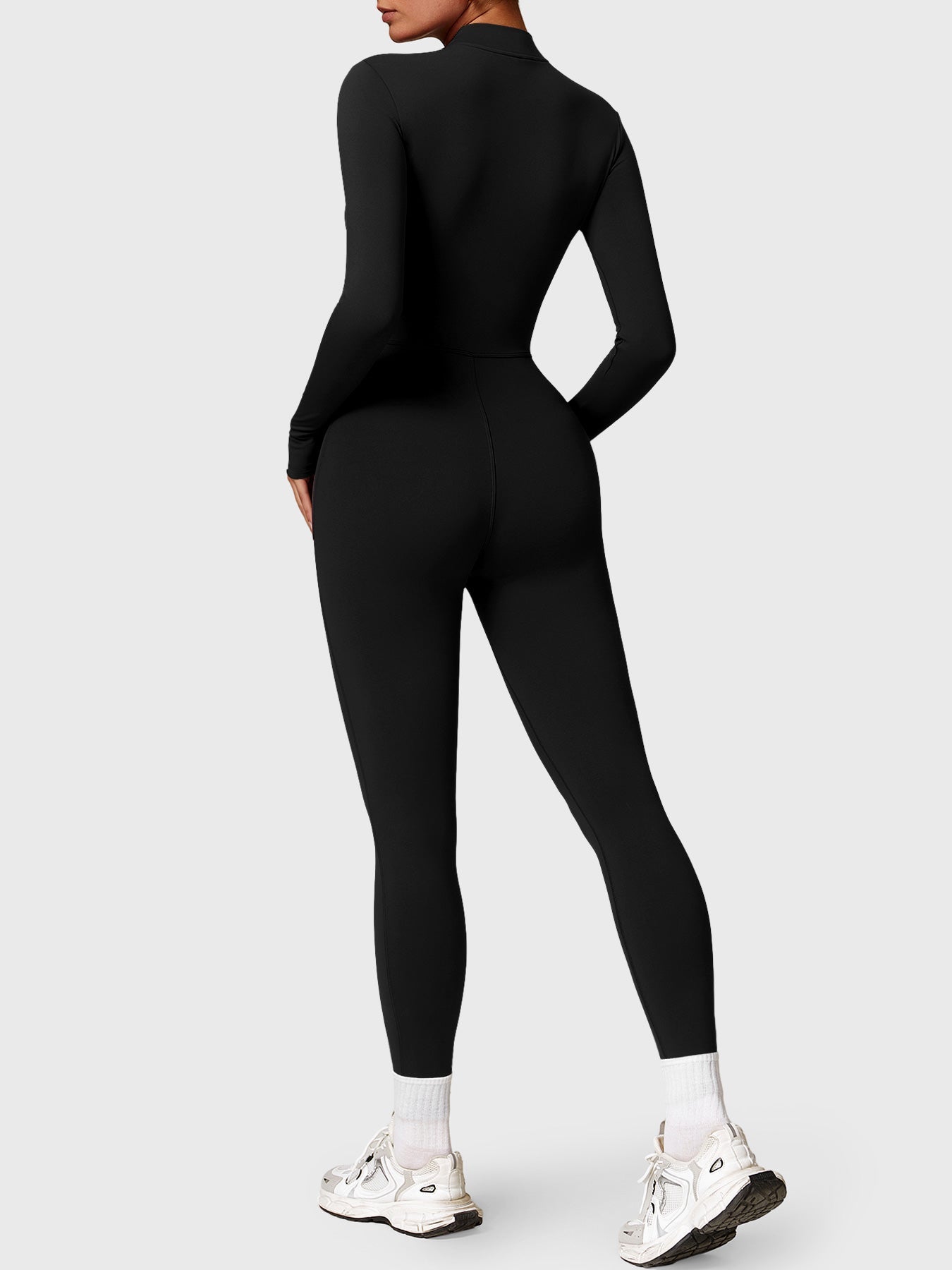 Velouré Belle Fleece Long Sleeve Zipper Jumpsuit