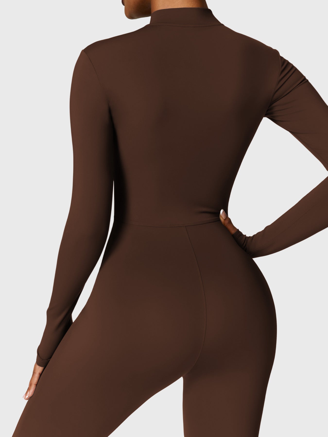 Velouré Belle Fleece Long Sleeve Zipper Jumpsuit