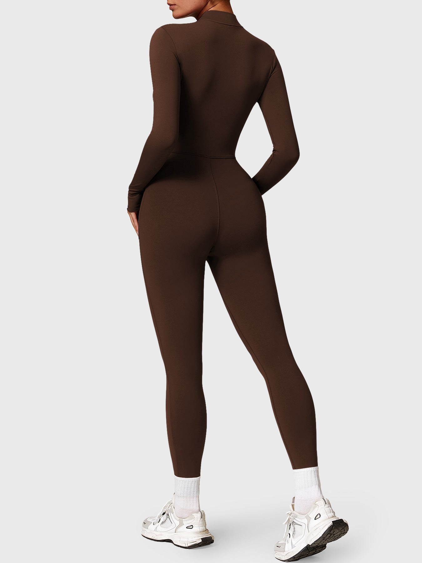 Velouré Belle Fleece Long Sleeve Zipper Jumpsuit