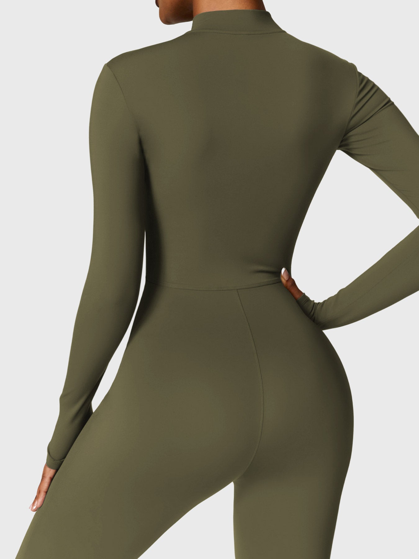 Velouré Belle Fleece Long Sleeve Zipper Jumpsuit