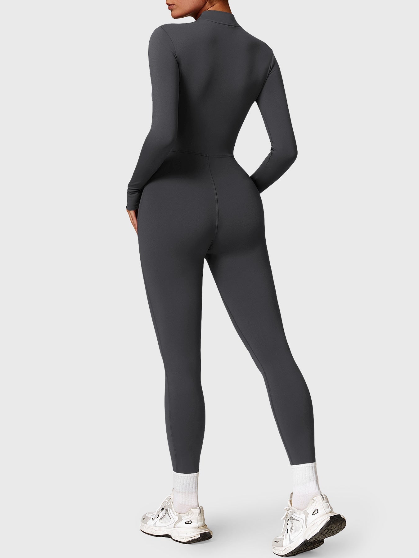 Velouré Belle Fleece Long Sleeve Zipper Jumpsuit