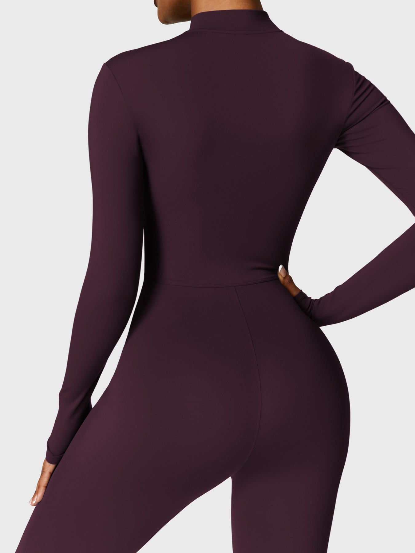 Velouré Belle Fleece Long Sleeve Zipper Jumpsuit