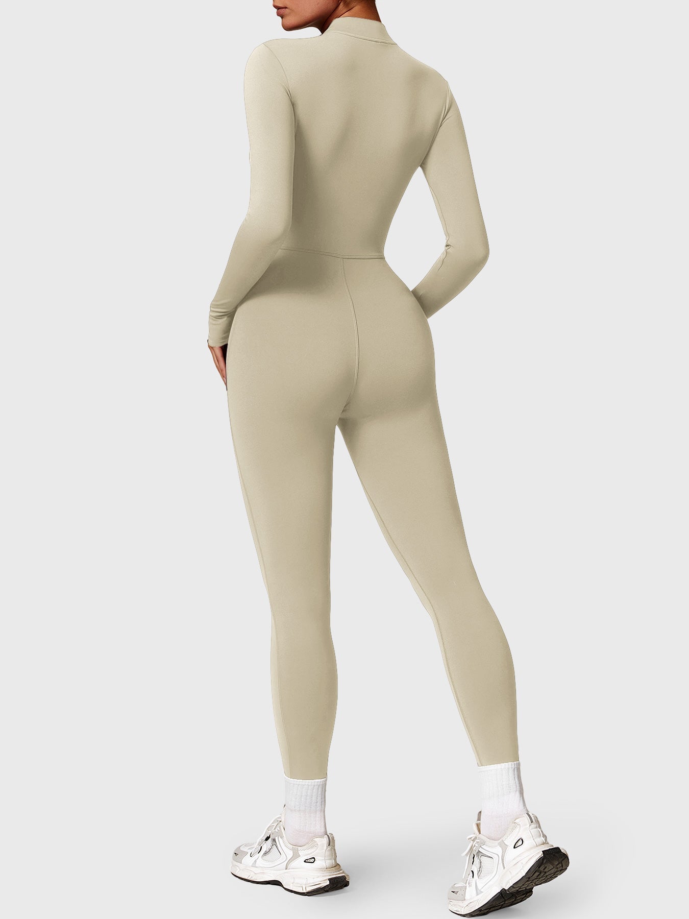 Velouré Belle Fleece Long Sleeve Zipper Jumpsuit