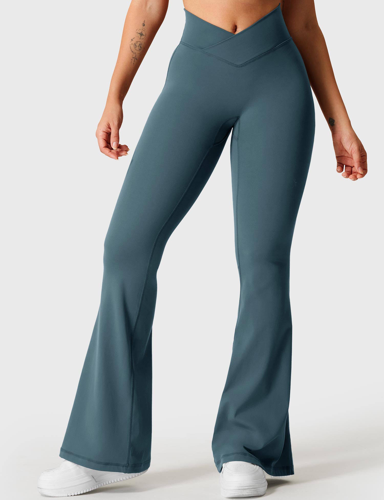 Velouré V-waistband Kalie Flare Leggings