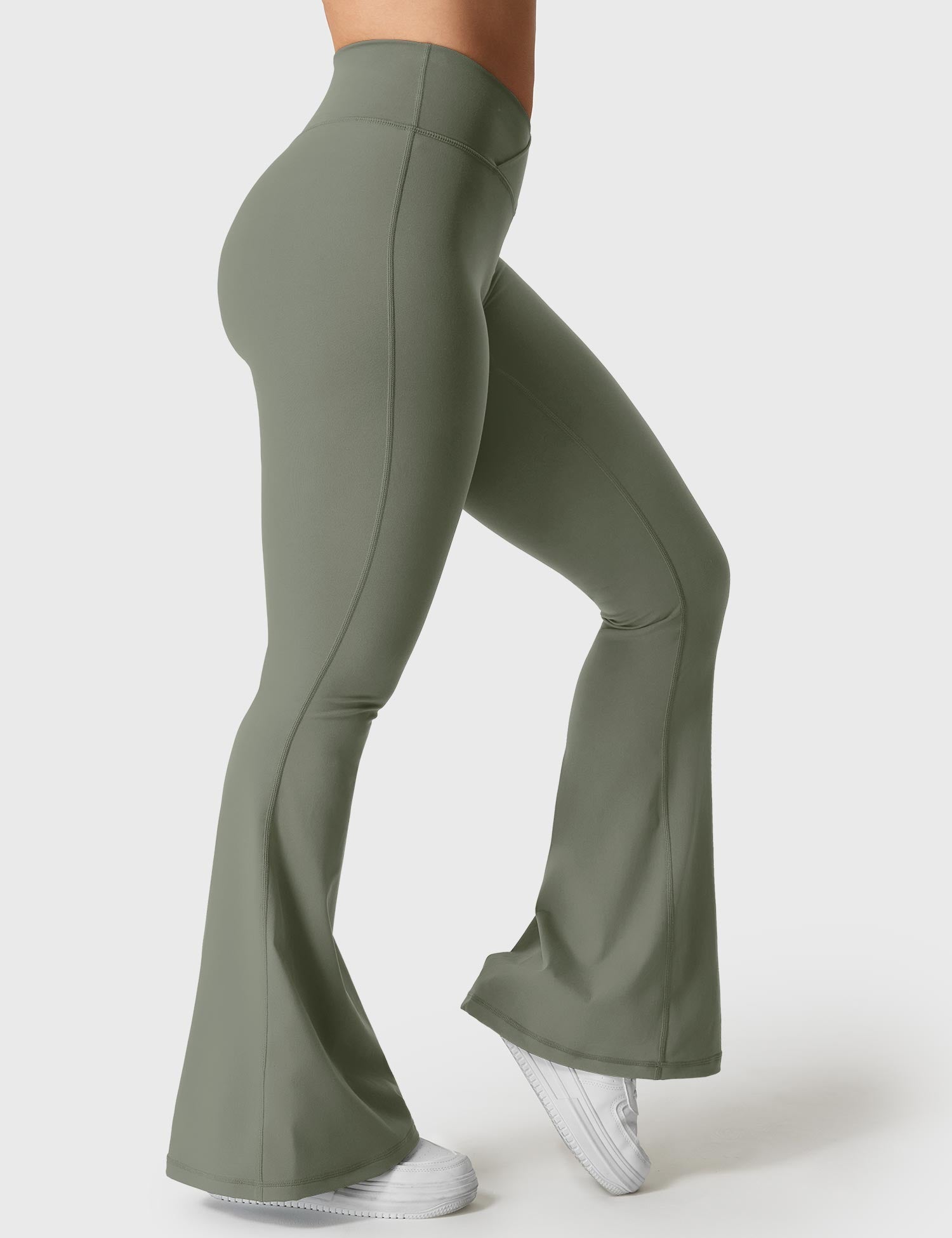 Velouré V-waistband Kalie Flare Leggings