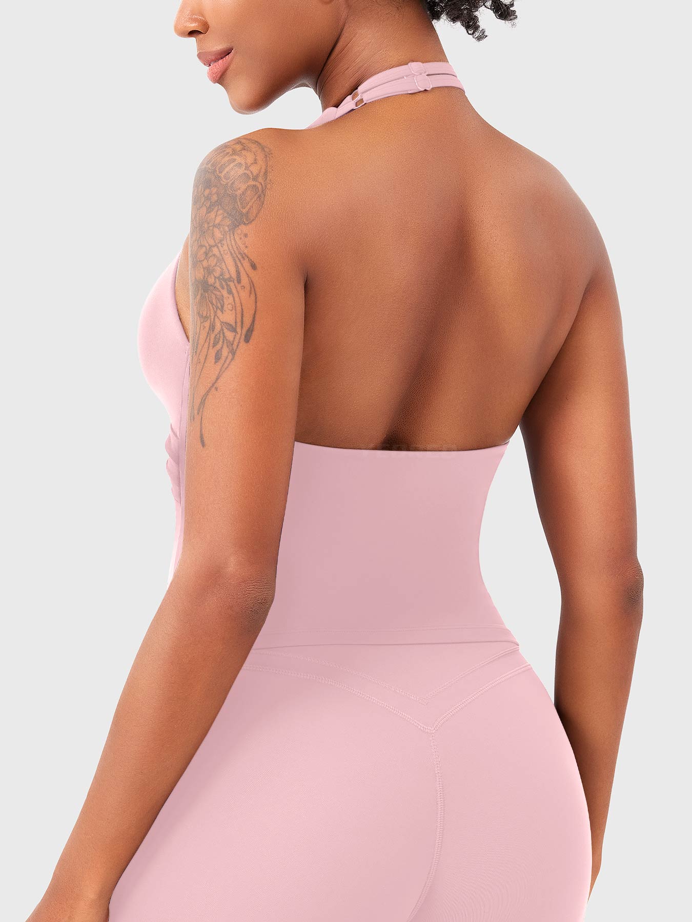 Velouré Elevine V Neck Halter Tank