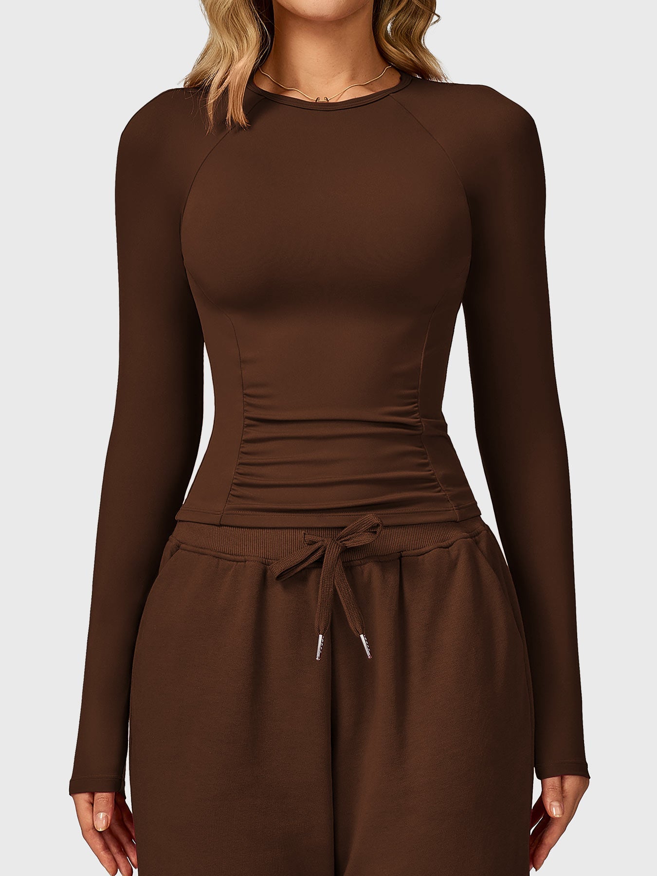 Velouré Lesley Sculpted Long Sleeves Top