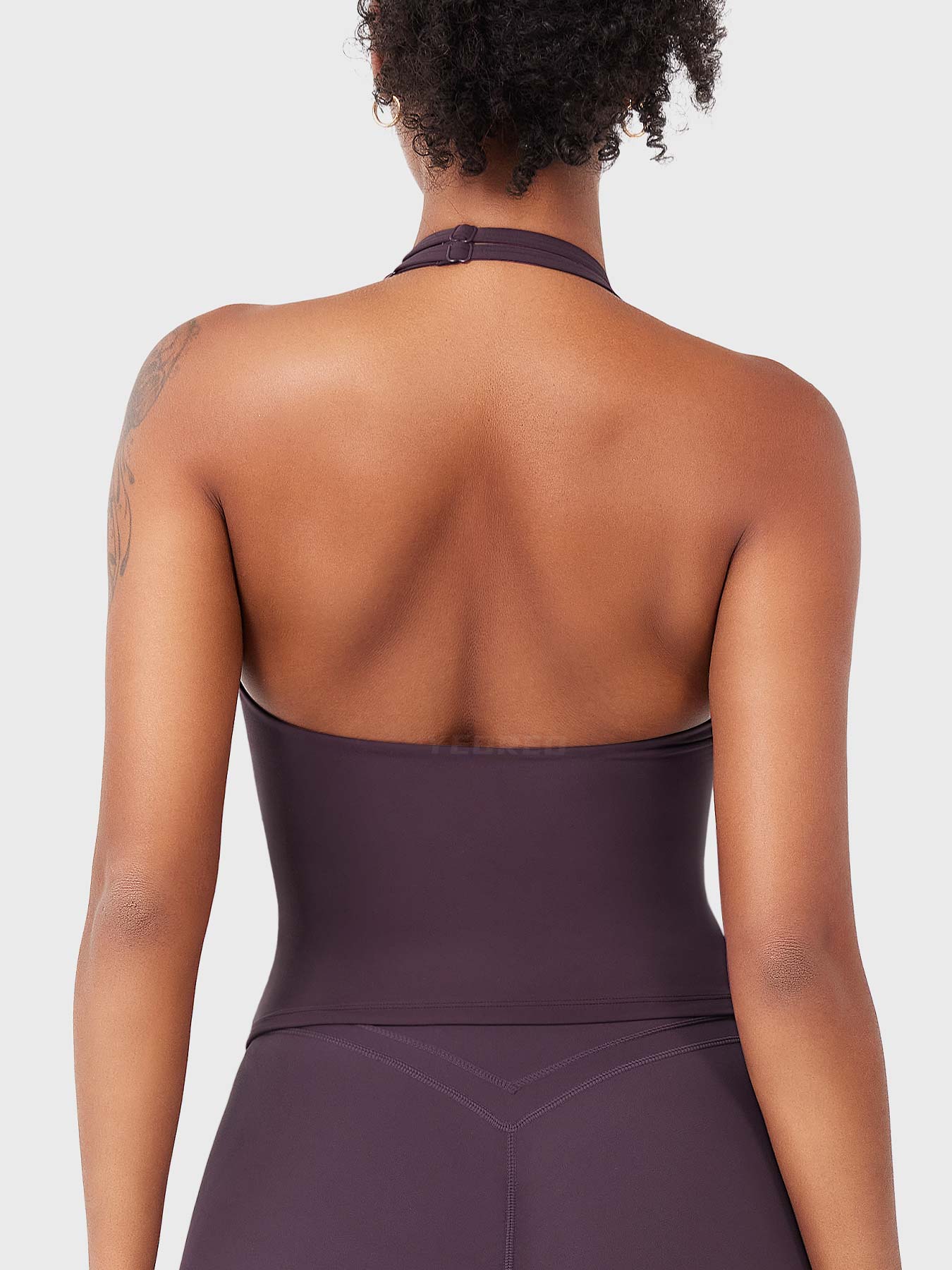 Velouré Elevine V Neck Halter Tank