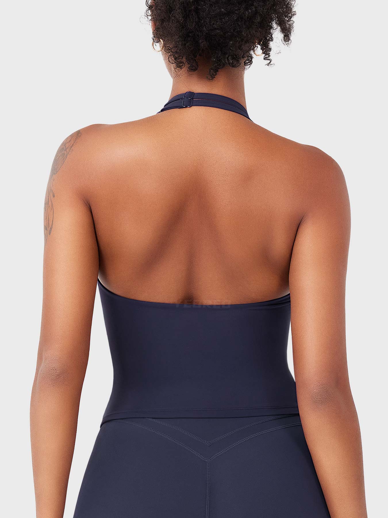 Velouré Elevine V Neck Halter Tank