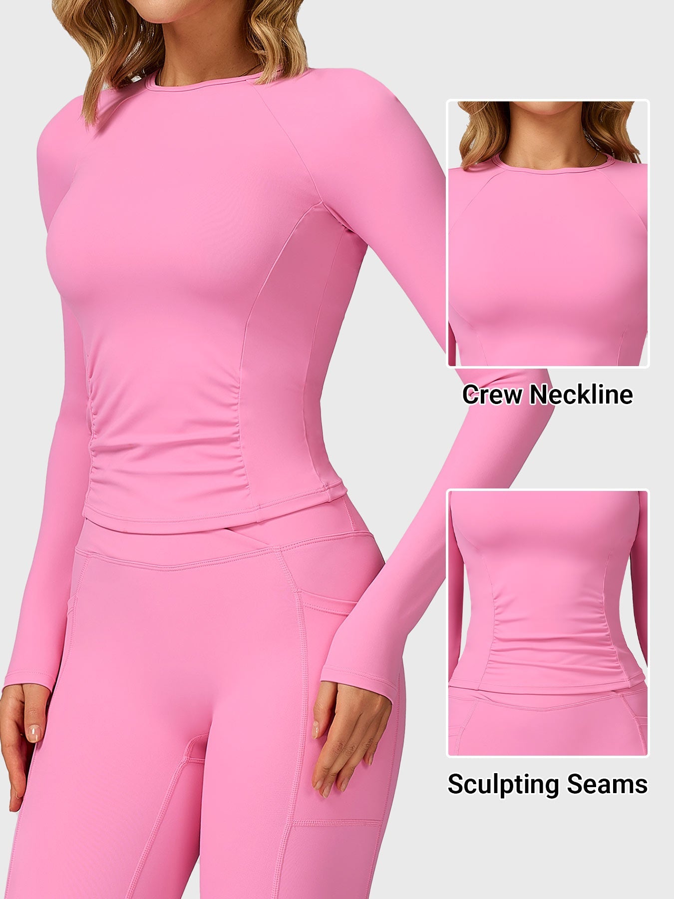 Velouré Lesley Sculpted Long Sleeves Top