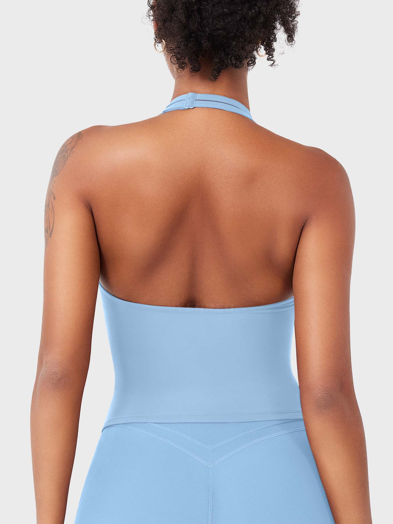 Velouré Elevine V Neck Halter Tank