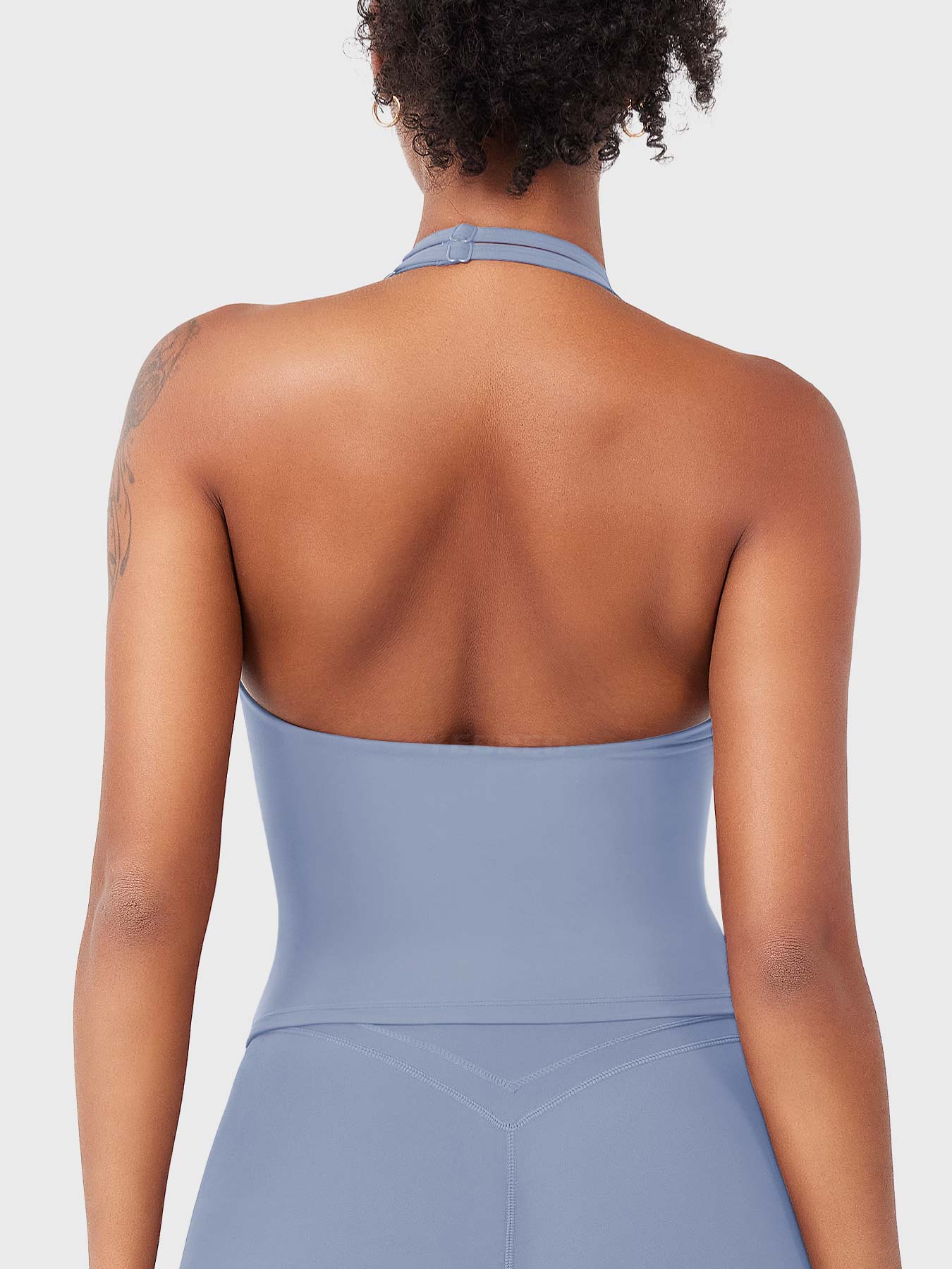Velouré Elevine V Neck Halter Tank