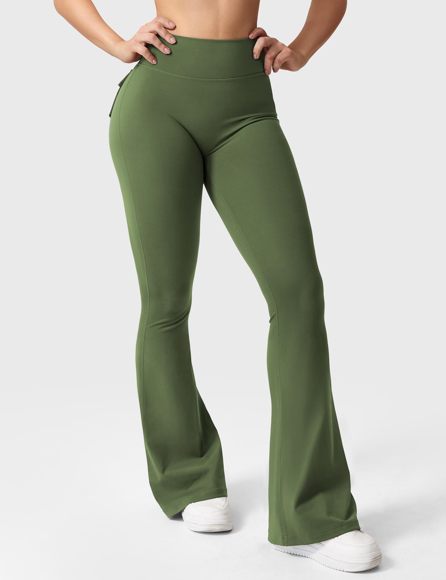 Velouré Brittany Flared Leggings with Pockets