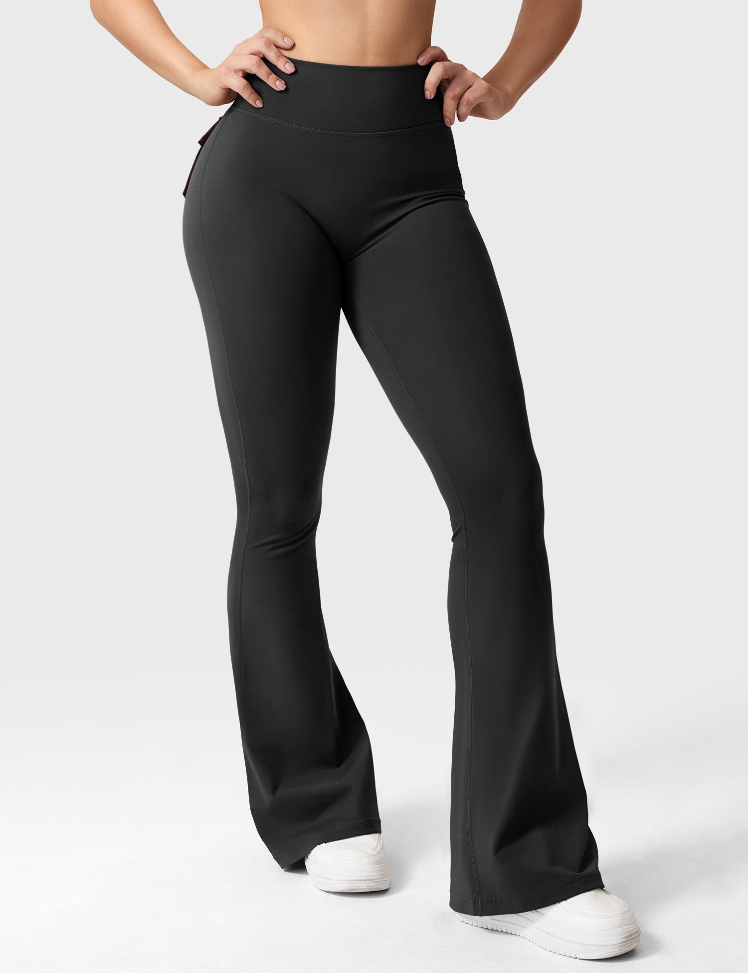Velouré Brittany Flared Leggings with Pockets