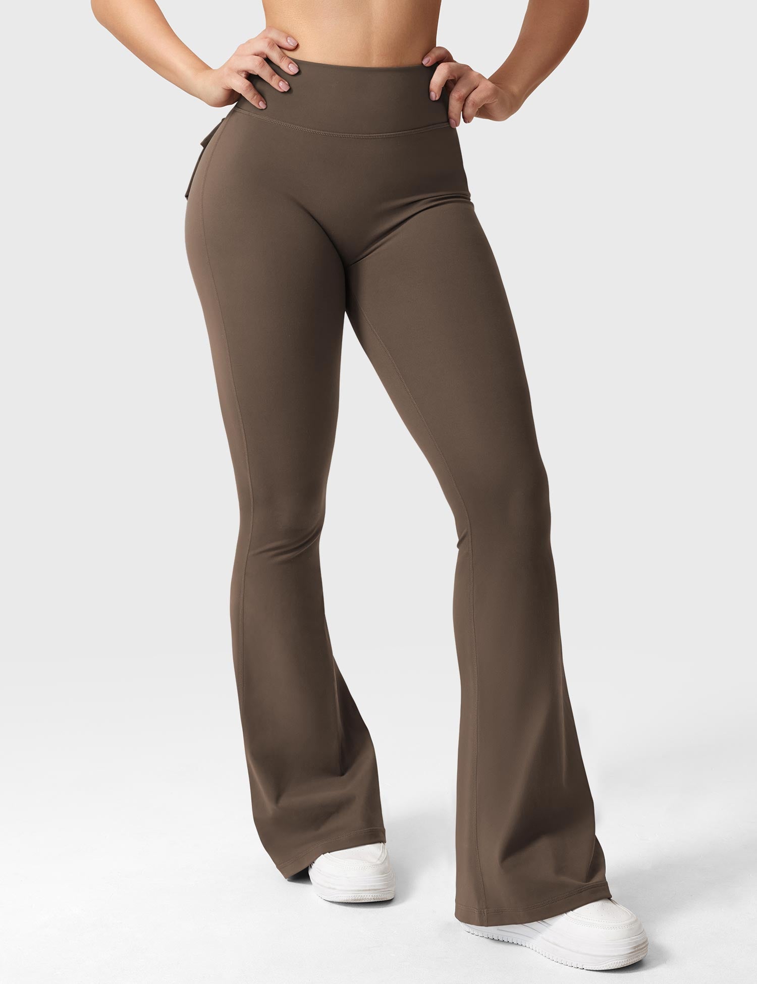 Velouré Brittany Flared Leggings with Pockets
