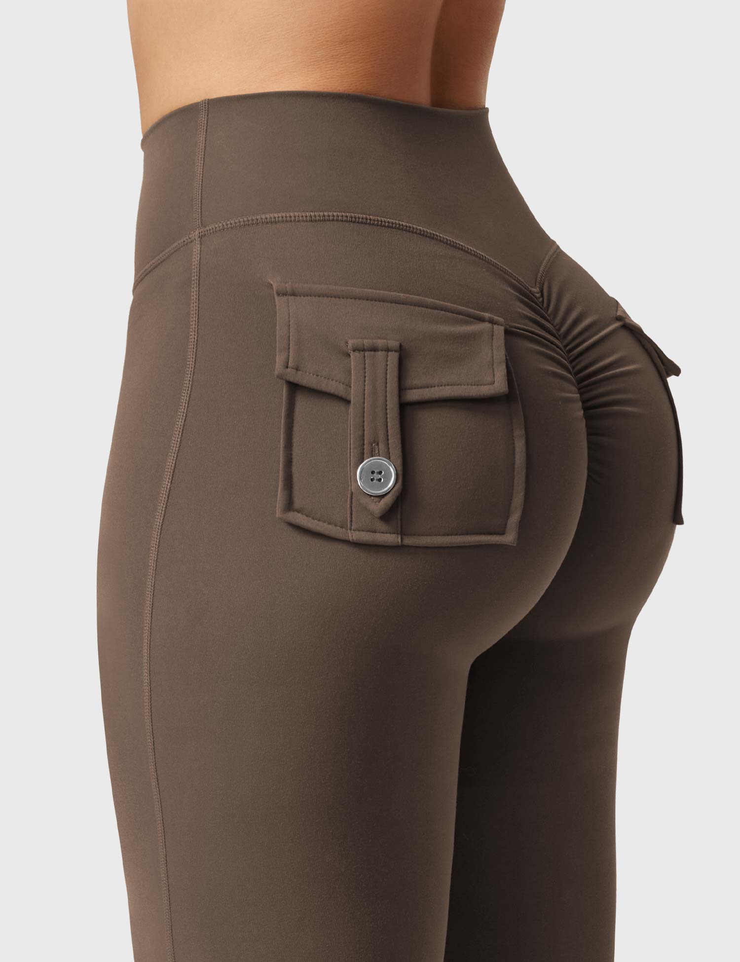 Velouré Brittany Flared Leggings with Pockets