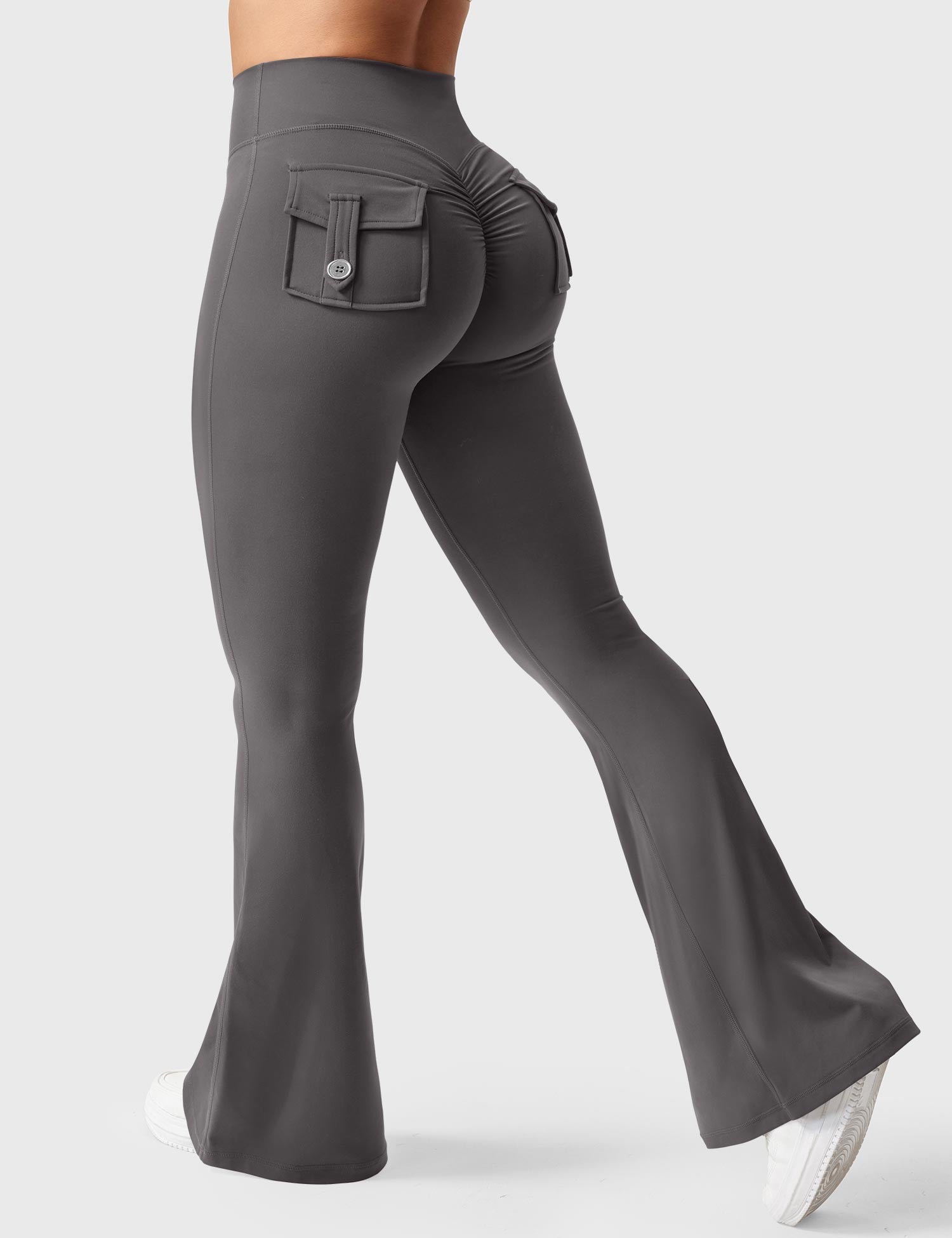 Velouré Brittany Flared Leggings with Pockets