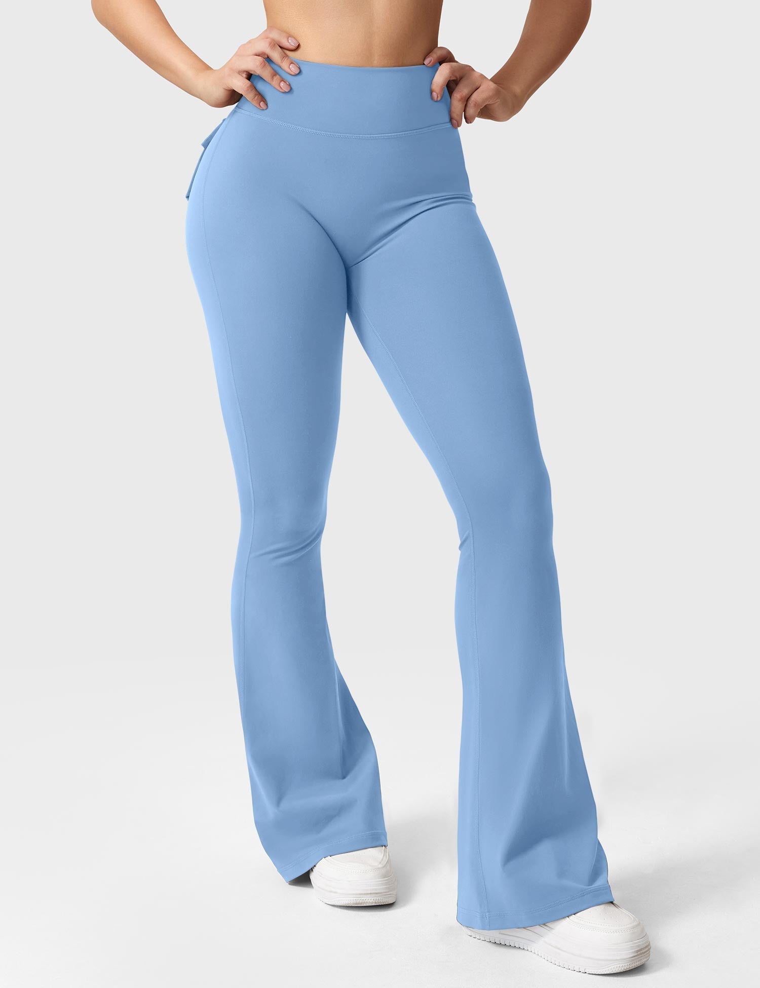 Velouré Brittany Flared Leggings with Pockets