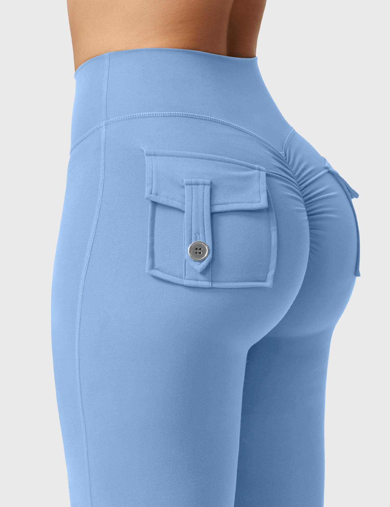 Velouré Brittany Flared Leggings with Pockets