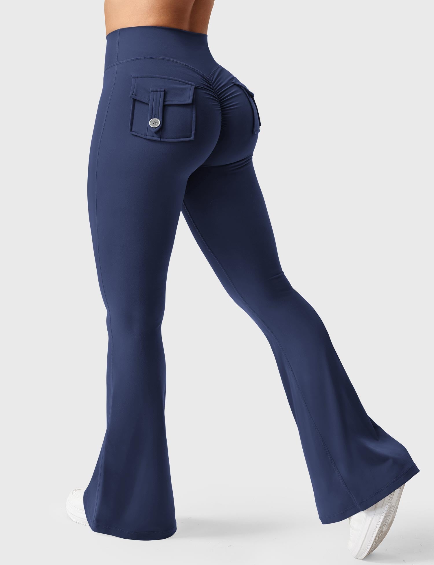 Velouré Brittany Flared Leggings with Pockets