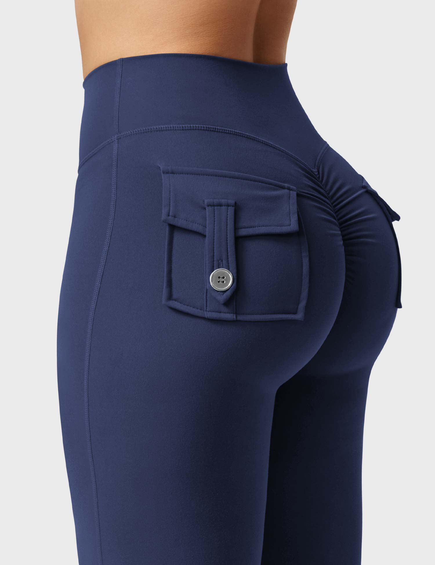 Velouré Brittany Flared Leggings with Pockets
