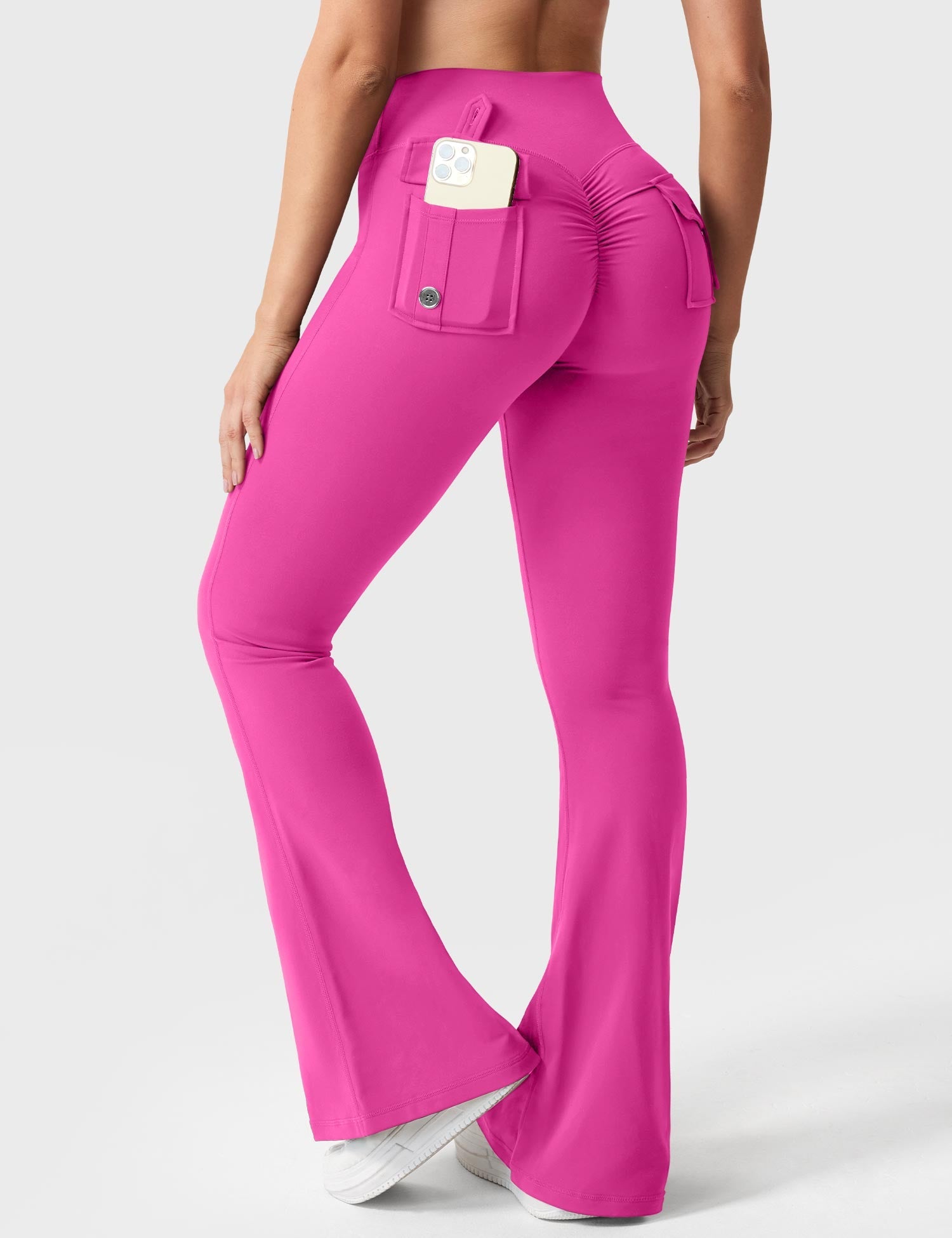 Velouré Brittany Flared Leggings with Pockets
