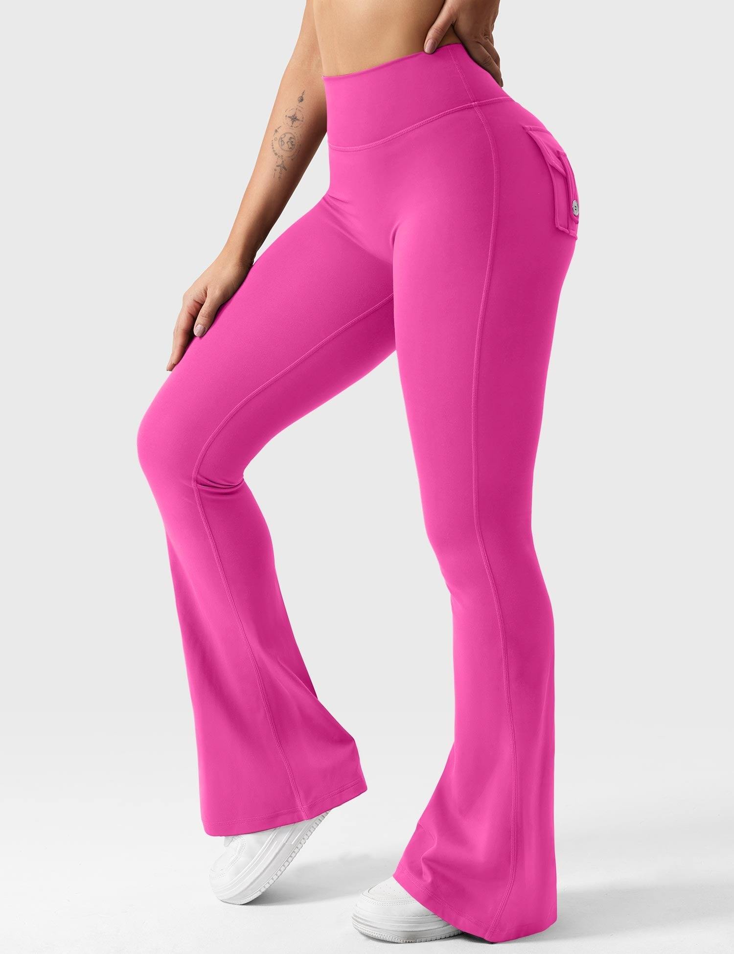 Velouré Brittany Flared Leggings with Pockets