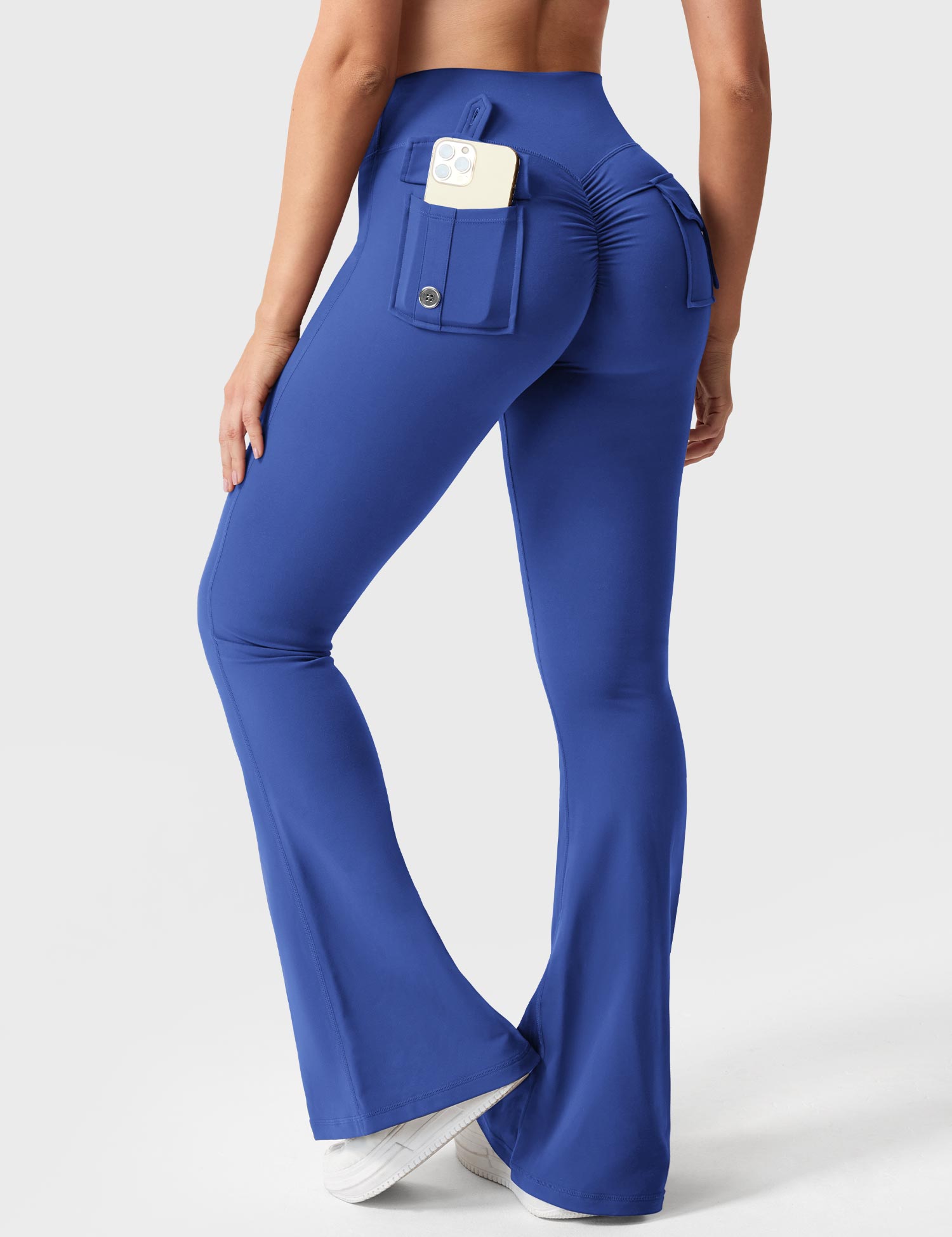 Velouré Brittany Flared Leggings with Pockets