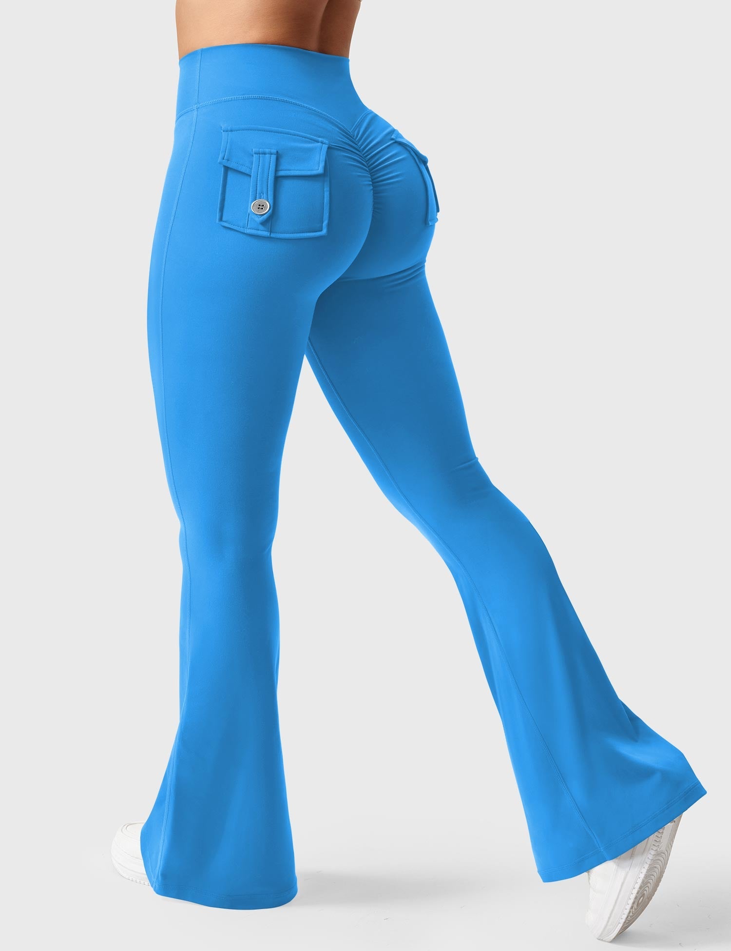 Velouré Brittany Flared Leggings with Pockets