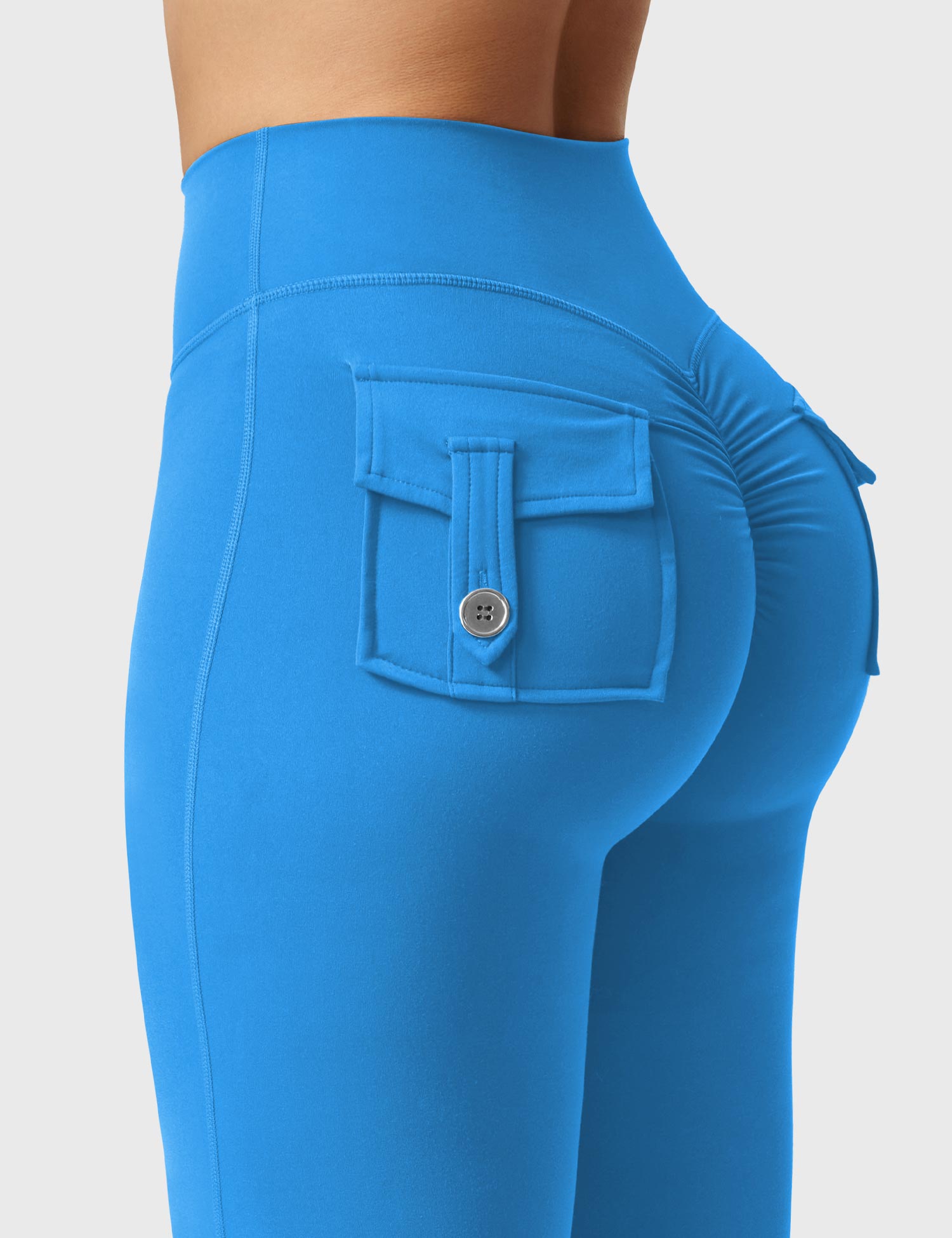 Velouré Brittany Flared Leggings with Pockets